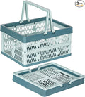 Heavy Duty Plastic Milk Crates for Storage, Collapsible Shopping Basket by PAG-Mass