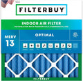 Filterbuy 12x12x2 Air Filter MERV 13 Optimal Smoke & Allergy Defense, by Filterbuy