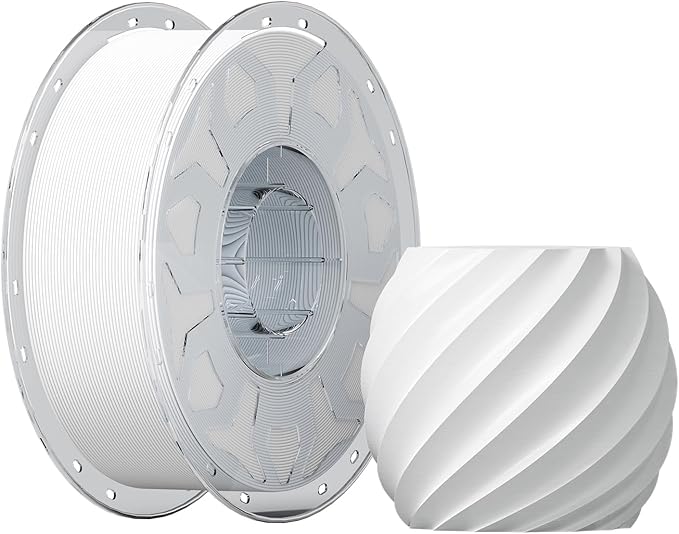 Creality PLA Filament 1.75mm White, 3D Printer Filament 1kg Spool, High by CREALITYFALCONLASERENGRAVER