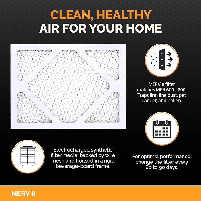 Tiger Tough 16x20x1 Air Filter MERV 8 MPR 600-800, High-Performance Pleated - Image 3