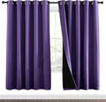NICETOWN Lilac Purple Full Shade Curtain Panels, Pair of Energy Smart & Noise by NICETOWN