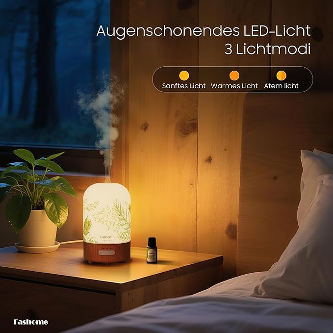 Essential Oil Diffuser Hand Blown Glass, 100ml Small Aromatherapy Diffuser - Image 6