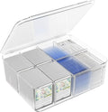 Transparent Trading Card Storage Box-Holds 2000+ Loose Cards-Plastic Card Deck by sysdmno
