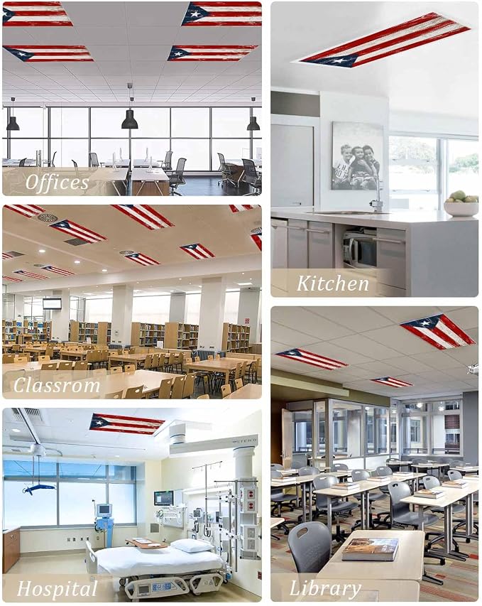 3PCS Fluorescent Light Covers Lampshade Ceiling Lights - Image 5
