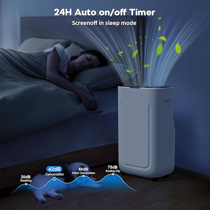 2025Upgraded 5000 Sq.Ft 80 Pint Dehumidifier - Image 8