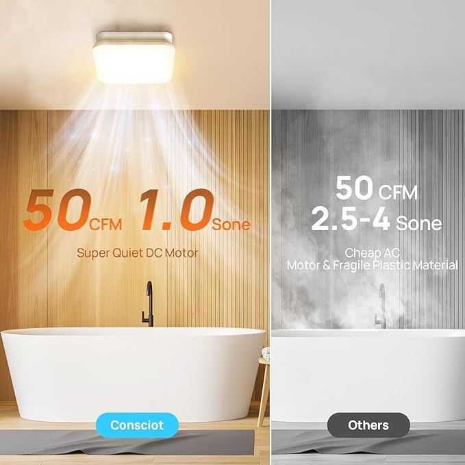 Consciot Bathroom Exhaust Fan - Image 4