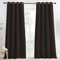 NICETOWN Kitchen Blackout Window Curtain Panel, Toffee Brown, 1 Panel, 55 by 96 by NICETOWN