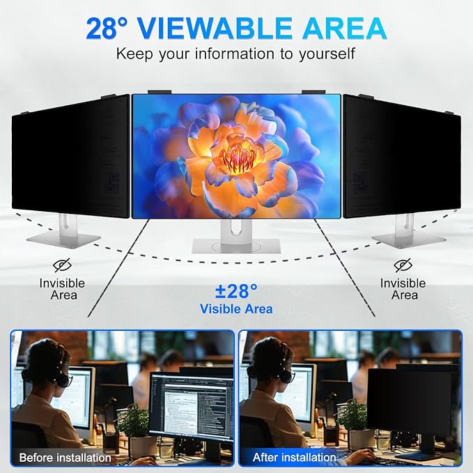 2Pack Magnetic 24 Inch Privacy Screen - Image 3