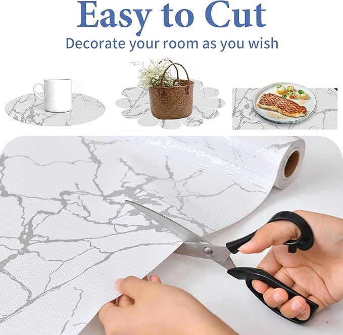 Drawer and Shelf Liner for Kitchen Cabinet: 12 in X 30 Ft Non Slip Waterproof - Image 6