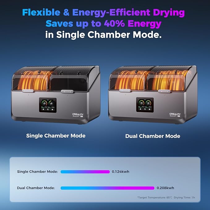 Creality Space Pi X4 Filament Dryer 4 Roll 3D Printer Dry Box - Image 5