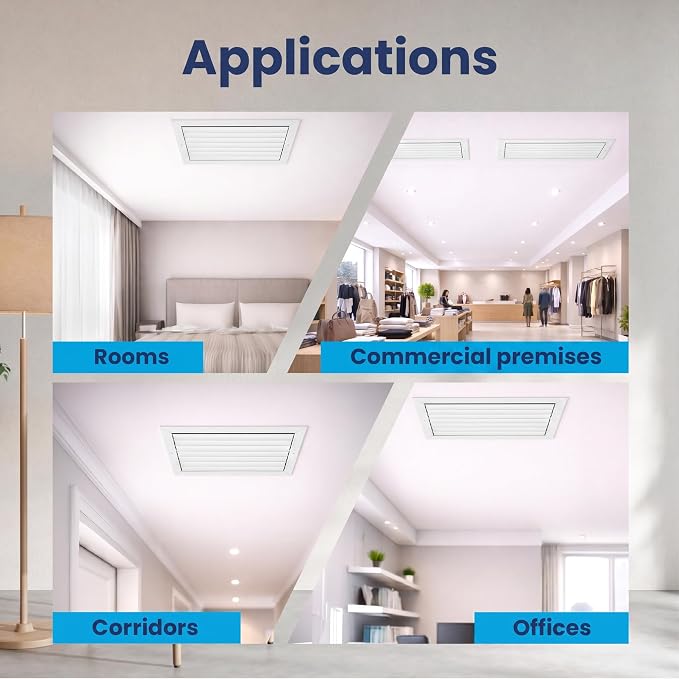 10x12 Aluminum HVAC Wall Register Air Vent Cover Ceiling 1-Way Airflow - Image 5