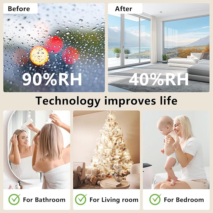 Dehumidifier 1800ML 63OZ Small Dehumidifier - Image 7