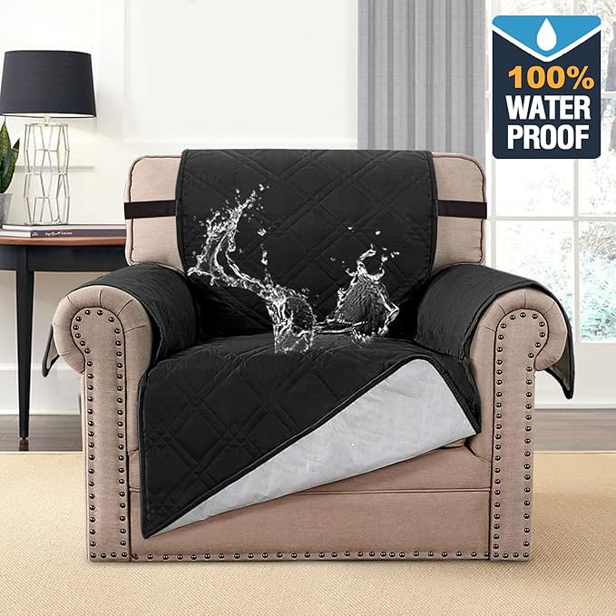 H.VERSAILTEX 100% Waterproof Sofa Slipcover Washable Armchair Cover Non-Slip - Image 2
