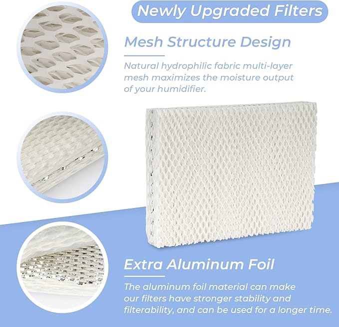 ANTOBLE 4 Pack MD1-0002 Replacement Humidifier Wick Humidifier Filters - Image 3