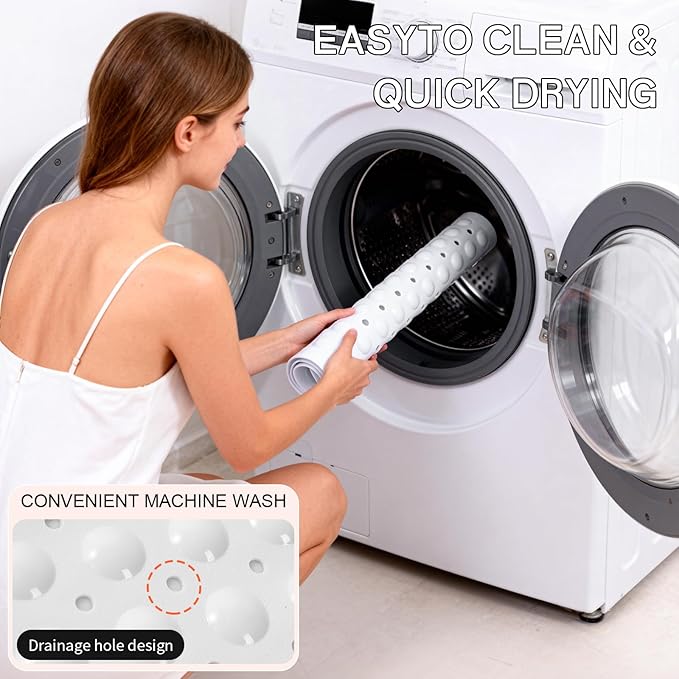 Anti-Slip Bathtub Shower mat, 20.8×20.8（Approximately 53×53cm） inch Soft - Image 7