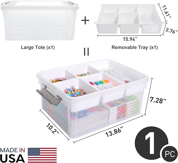 Citylife 17 QT Plastic Storage Box - Image 5