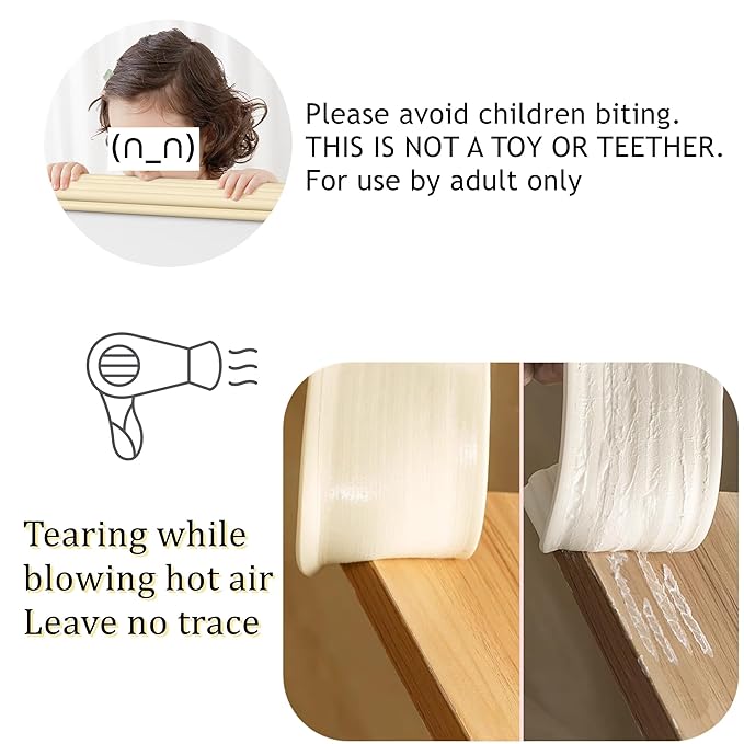M2cbridge L Shape Extra Thick Furniture Table Edge Protectors Foam 6.5 Ft - Image 5