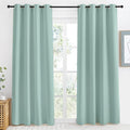 NICETOWN Kitchen Blackout Window Curtain Panel, Aqua Blue, 1 Panel, 55 by 86 by NICETOWN