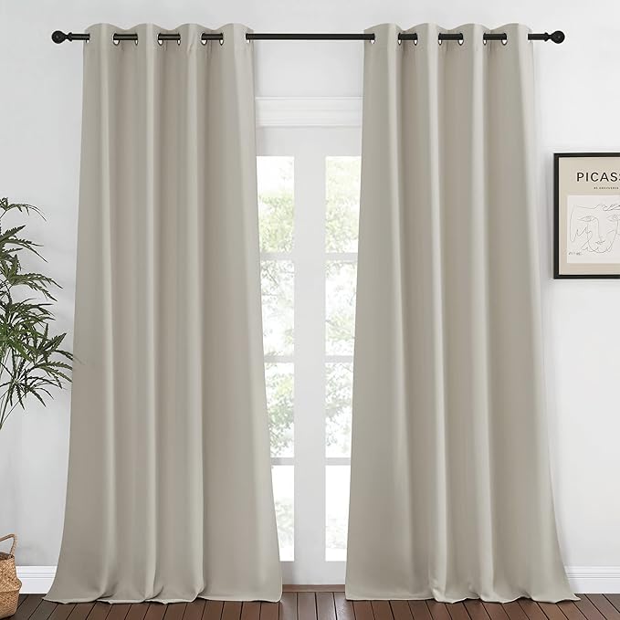 NICETOWN Bedroom Curtain Room Darkening Drapery 102 inches Length by NICETOWN