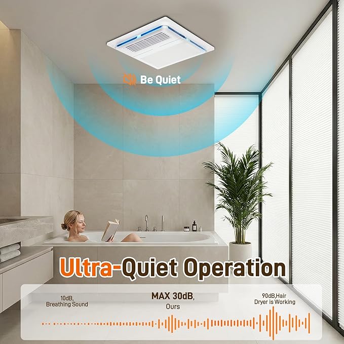 Exhaust Fan with Light and High-Efficiency Heater | Advanced 4-in-1 Bathroom - Image 6