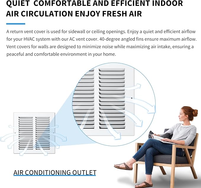 16x20 Air Return Grille Return Vent Cover - Image 7