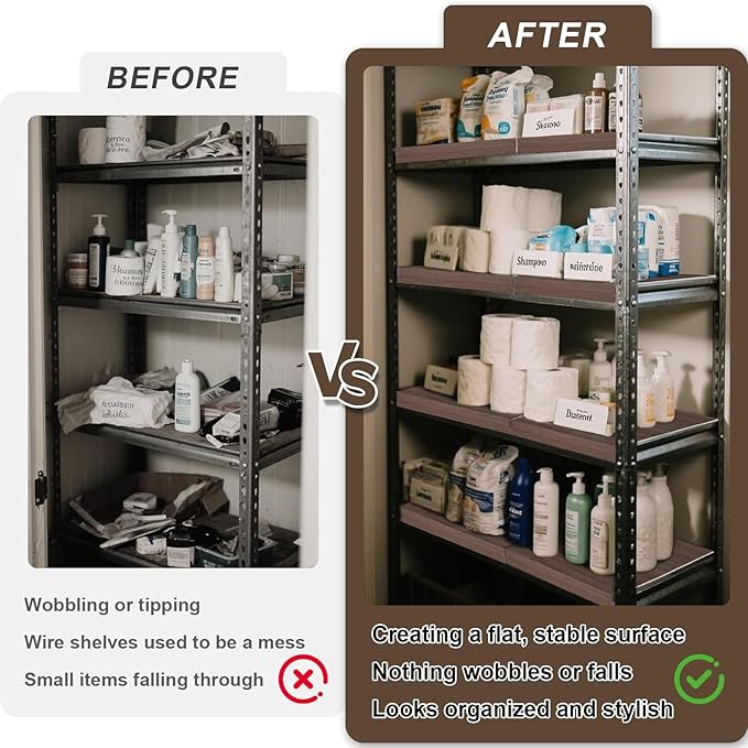 24x12 in Wire Shelf Covers for Pantry, Preventing Leakage of Items & Removable - Image 3