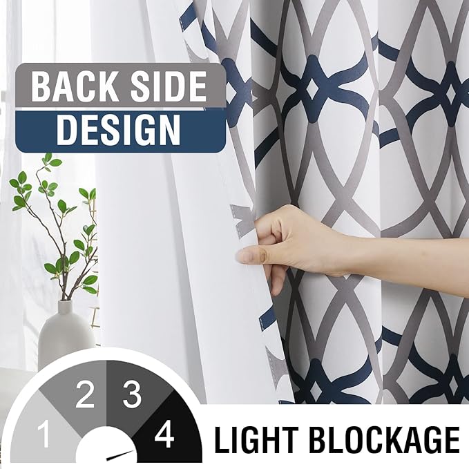H.VERSAILTEX Blackout Curtains Printed Design - Image 3