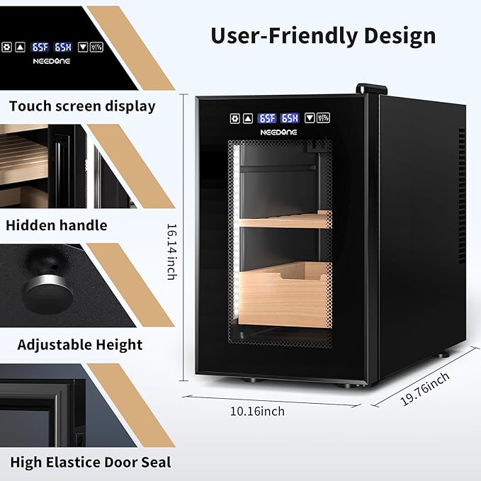 NEEDONE Cigar Humidor 16L Pro 1S, Smart Humidity & Temp Quiet Control System 2.0 - Image 8