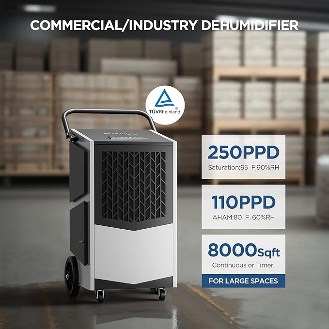 250 Pint Commercial Dehumidifier - Image 6