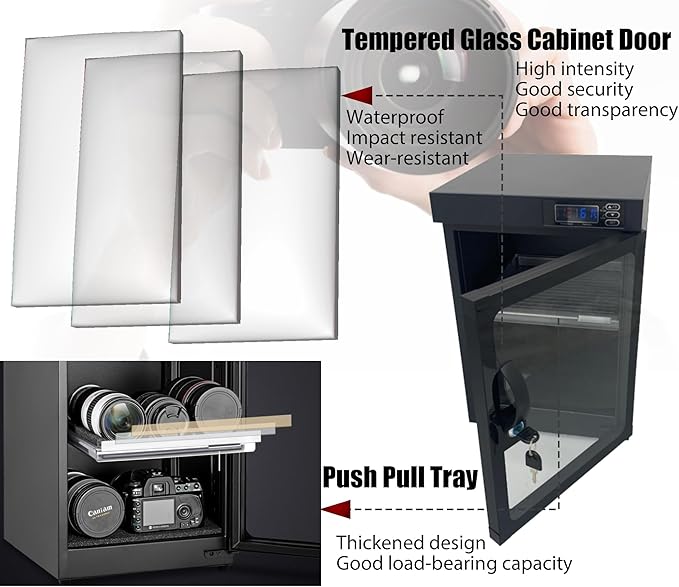Modern 30L Camera Storage Box, Electronic Dry Cabinet, Digital Control - Image 5