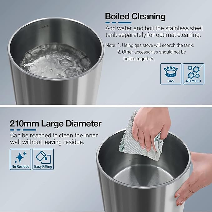 Stainless Steel Humidifier, 4.5L Easy to Clean Humidifier - Image 4