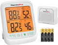 ThermoPro TP260B Indoor Outdoor Thermometer Wireless 1000ft/300m Range by ThermoPro