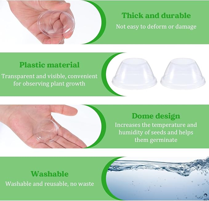 50 Pcs Humidity Domes for Plants Outer Diameter 4.7 cm/1.85 inch Replacement - Image 3