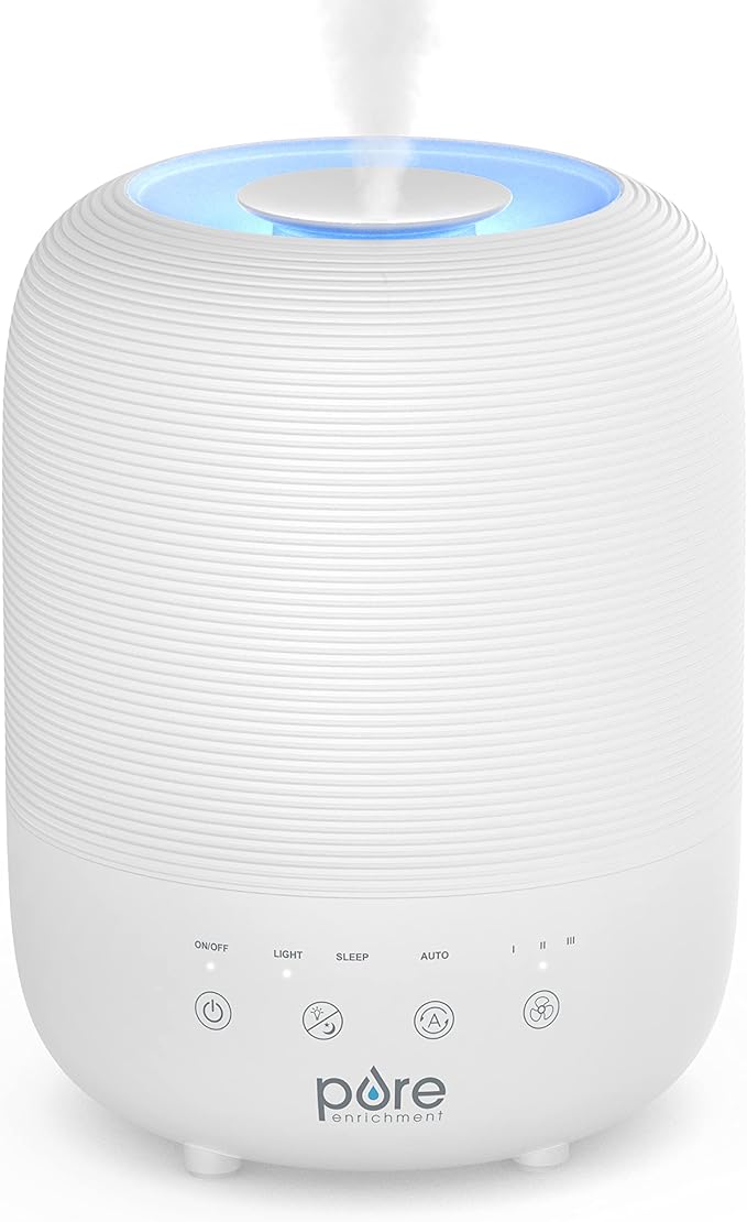 Pure Enrichment® HUME™ Sense Top Fill Humidifier – Large 3L Tank, Auto Mode by PureEnrichment