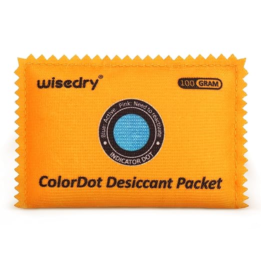 wisedry 100g Rechargeable Color-Indicating Desiccant Packs by wisedry