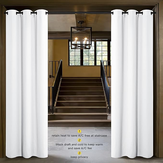 NICETOWN Curtains & Drapes for Door Tapestry, 144 inches Long Door Curtains for - Image 2