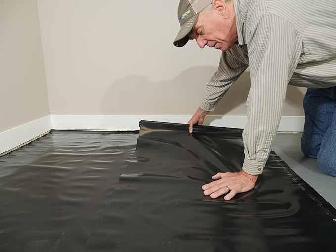MB12X25300 Block Roll of 6 mil Moisture Barrier Polyethylene Underlay Film - Image 11