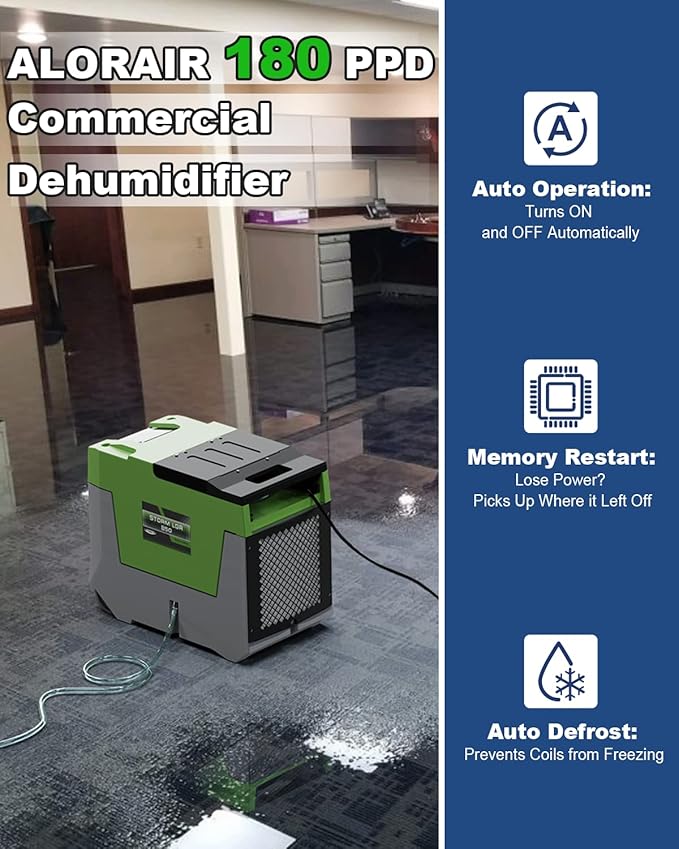 ALORAIR 180 PPD LGR Commercial Dehumidifier - Image 2