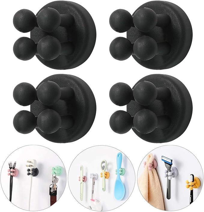 iBetterLife Razor Holder for Shower Hooks – 5Pcs Self Adhesive Wall Mounted - Image 9