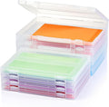 Denkee 8 Pack A4 Paper Organizer Box, Plastic Board Game Storage by Denkee