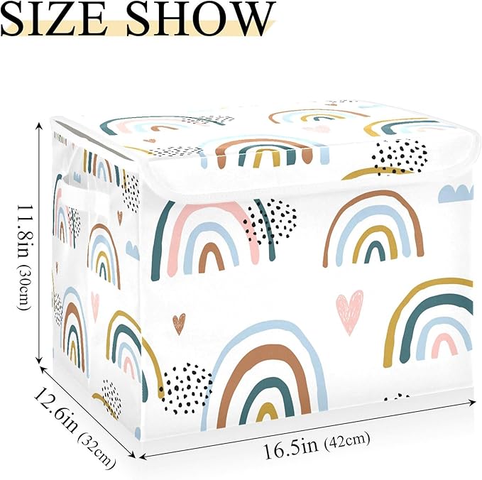 xigua Cartoon Rainbow Storage Bins - Image 3