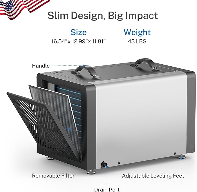 Yaufey 70 Pint Energy Star Commercial Dehumidifier - Image 7