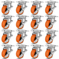 Caster Wheels, 1.5 Inch Casters Set of 16, Heavy Duty Caster by BOSGEOT