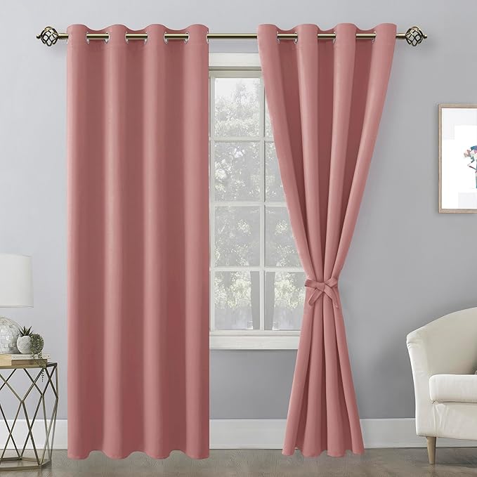 Hiasan Blackout Curtains for Bedroom, 52 x 84 Inches Long - Image 3