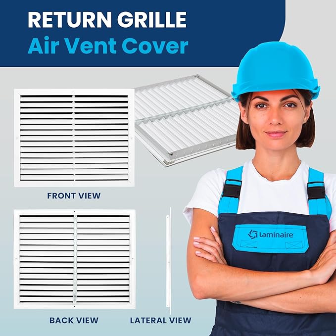 18x4 Inch Air Return Vent Cover Decorative – Premium Aluminum AC Vent Cover - Image 2