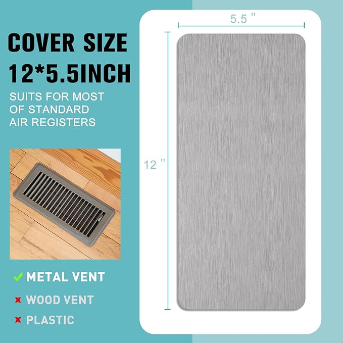 6 Pack Magnetic Vent Covers 5.5"x12", Magnet Cover - Image 4