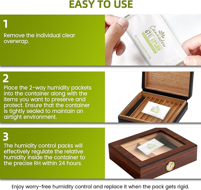 69% RH, 67g Cannadew Two-Way Humidity Control Pack – Moisture Absorbers & - Image 6