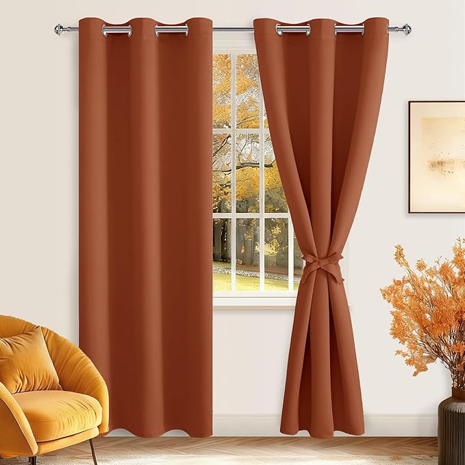 Hiasan Blackout Curtains for Bedroom, 38 x 84 Inches Long - Image 2