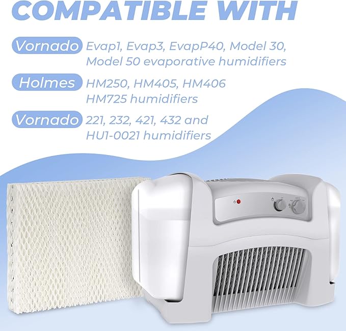 ANTOBLE 4 Pack MD1-0002 Replacement Humidifier Wick Humidifier Filters - Image 2