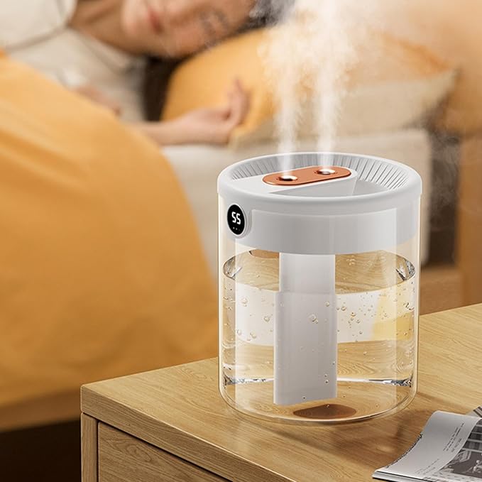 2L Double Nozzle Air Humidifier, Bedroom Humidifier - Image 2